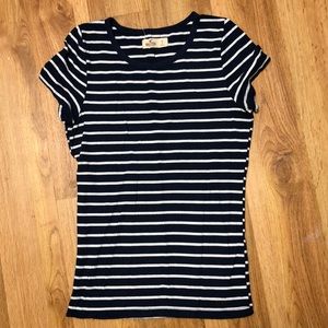 Soft striped short sleeve